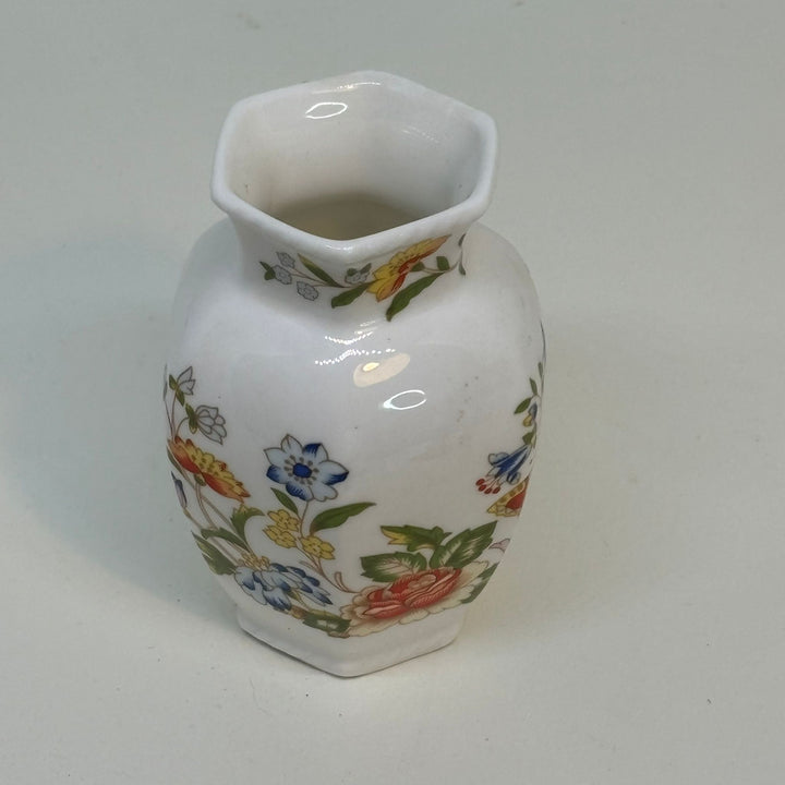 Vintage Collectable Aynsley Cottage Garden BUD VASE Fine English Bone China 3.25"
