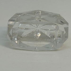 Vintage Pressed Glass Octagonal Flower SALT CELLAR