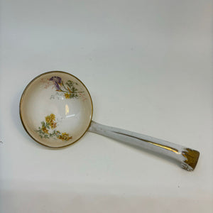 Substantial Vintage TUREEN Serving Dish with LADLE - 10in x 7.5in x 4.25in