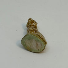Load image into Gallery viewer, Vintage Wade Whimsies Miniature Porcelain Sitting Tiger Figurine 1.5" 1980s