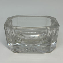 Load image into Gallery viewer, Vintage Rectangular Moulded Glass SALT CELLAR Art Deco Style