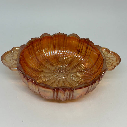 Small Vintage Carnival Glass Dessert Bowl