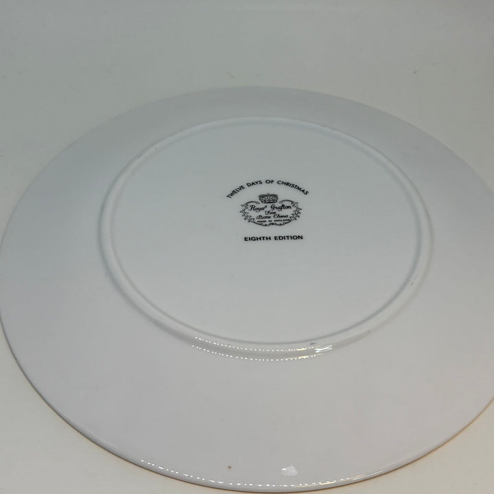 ROYAL GRAFTON Twelve Days of Christmas Plate, Eight Maids A'Milking
