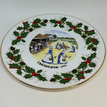 Load image into Gallery viewer, Vintage Royal Grafton Eight Maids A'Milking Christmas Collectable Plate 8.5"