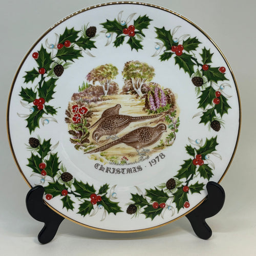 ROYAL GRAFTON Twelve Days of Christmas Plate, Three French Hens