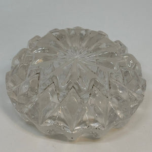 Vintage Round Pressed Glass SALT CELLAR