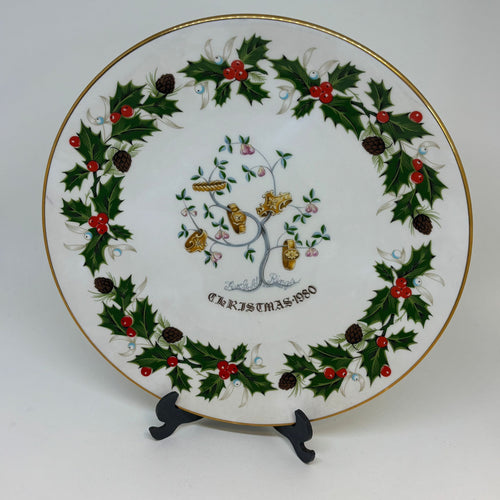 ROYAL GRAFTON Twelve Days of Christmas Plate, Five Gold Rings