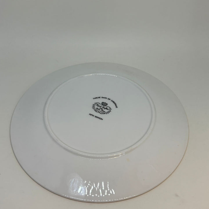 ROYAL GRAFTON Twelve Days of Christmas Plate, Five Gold Rings