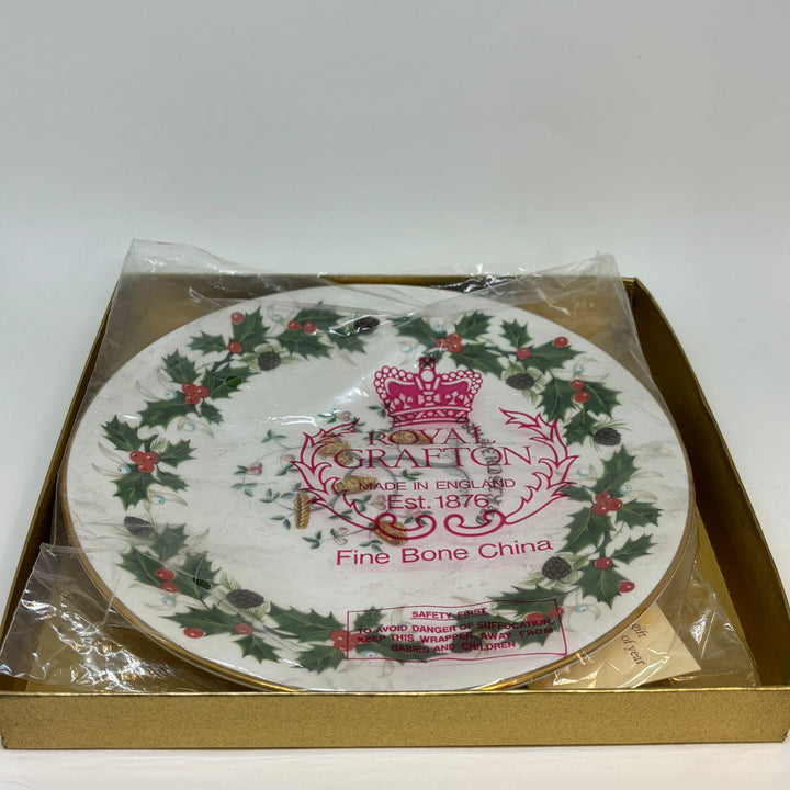 ROYAL GRAFTON Twelve Days of Christmas Plate, Five Gold Rings