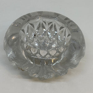 Round Pressed Glass SALT CELLAR