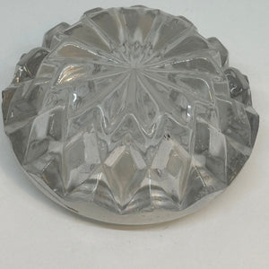 Round Pressed Glass SALT CELLAR