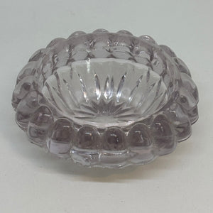 Vintage Round Pressed Glass SALT CELLAR