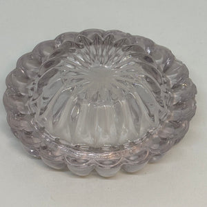 Vintage Round Pressed Glass SALT CELLAR