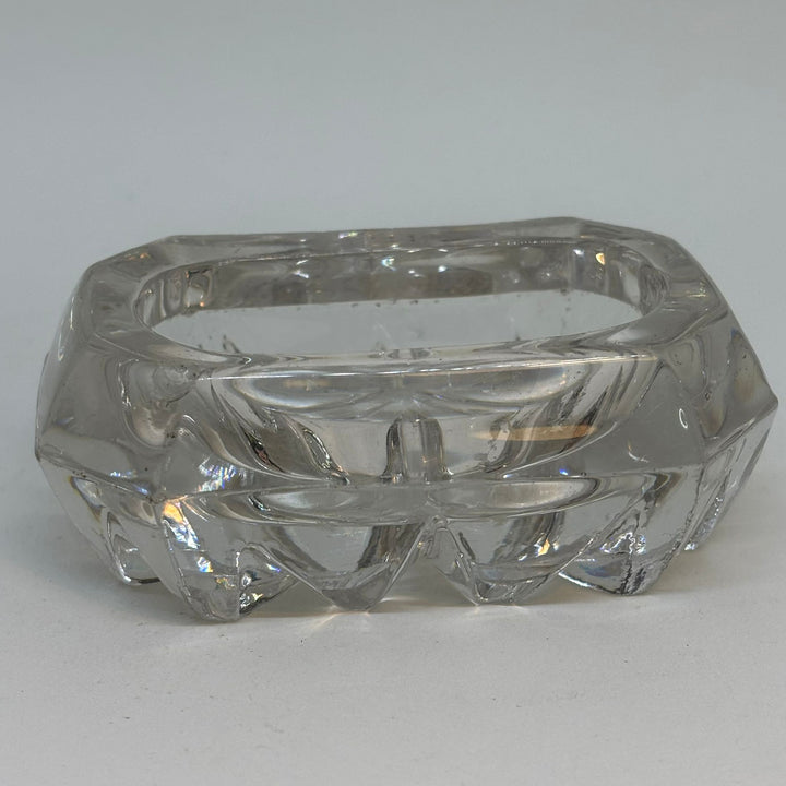Vintage Hexagonal Pressed Glass Salter