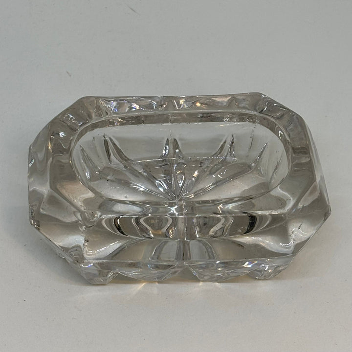 Vintage Hexagonal Pressed Glass Salter