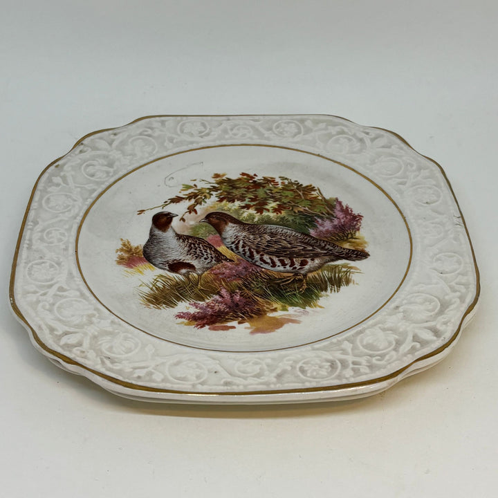 2 x Vintage Grouse Game Themed Tea Plates