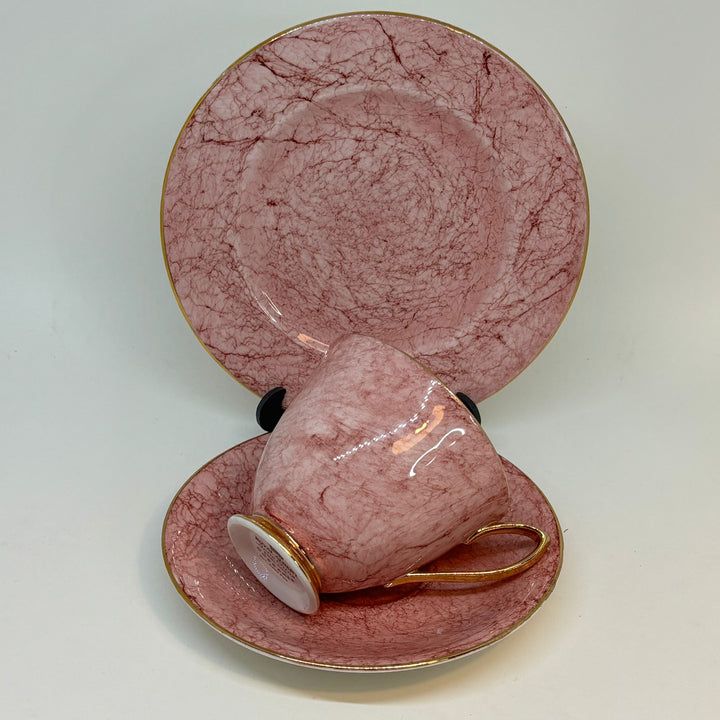 Vintage Royal Albert Pink Gossamer Trio (Tea Plate, Teacup and Saucer)