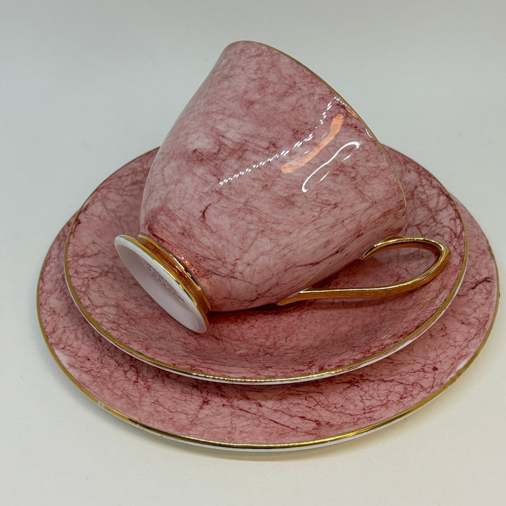 Vintage Royal Albert Pink Gossamer Trio (Tea Plate, Teacup and Saucer)