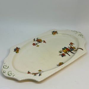 Crown Staffordshire Flowers and Birds Sandwich Platter