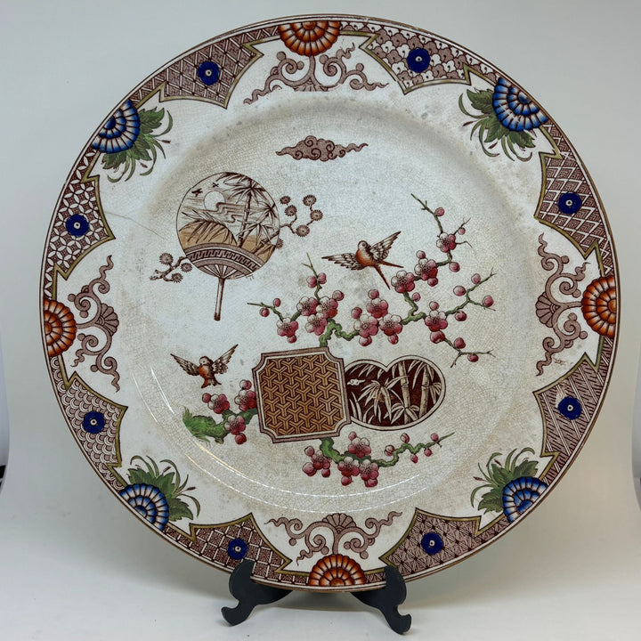 Antique T. Furnval & Sons Formosa 10" Plate 1875
