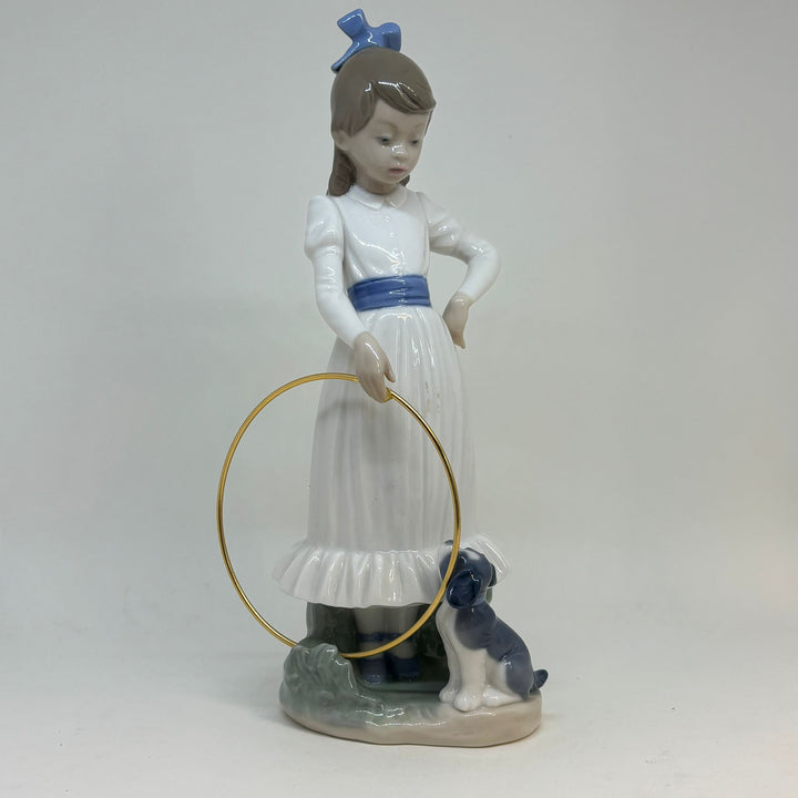 NAO by Lladró 'My Dog Does Tricks' Porcelain Figurine