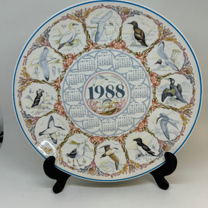 Vintage Wedgwood Collectable 1988 Calendar Plate