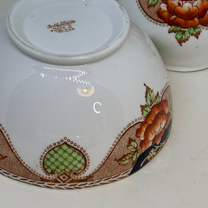 Vintage BELL CHINA CREAMER and SLOP BOWL