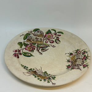 Antique Agriculture Themed Blossom Plate