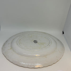 Vintage Oval Pheasant Themed Serving Platter Liverpool Road Pottery 12"