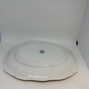 Vintage Oval Pheasant Themed Serving Platter Liverpool Road Pottery 11.75"