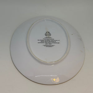 Queen Elizabeth II Golden Wedding Anniversary Commemorative Plate