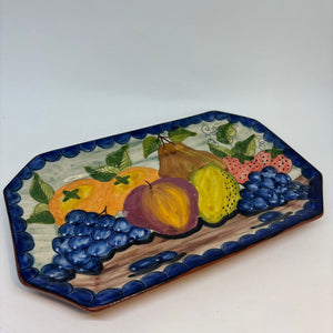 Olaria Mário Ramalho Hand-Painted Portuguese Majolica Platter