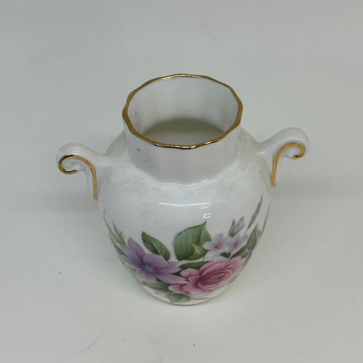 Vintage Collectable Aynsley Rose & Violet BUD VASE
