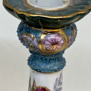 Pair of Vintage Moriage Candlesticks/Candle Holders