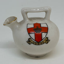 Load image into Gallery viewer, WH Goss CRESTED WARE MINI KETTLE Souvenir of Cowes Isle of Wight