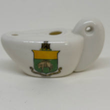 Load image into Gallery viewer, WH Goss CRESTED WARE MINI LAMP Souvenir of SKIPTON