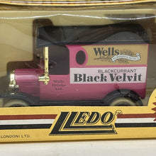 Load image into Gallery viewer, Lledo Model of Days Gone 1983 Wells Black Velvit Van