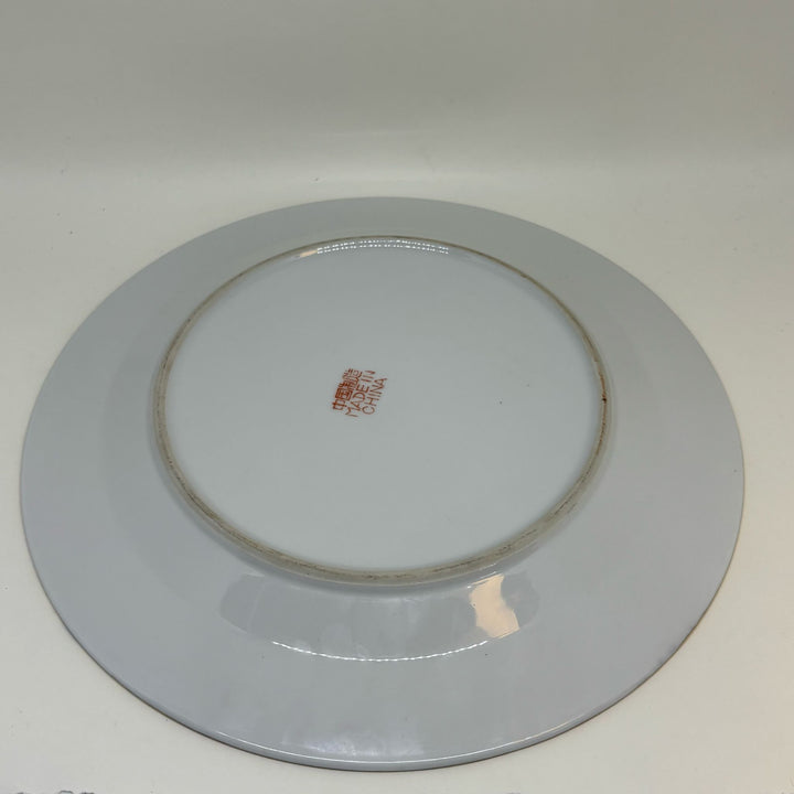 Vintage CHINESE COLLECTORS Display PLATE 10” Flowers Butterfly Birds