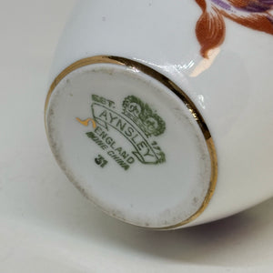 Vintage Collectable Aynsley Rose and Chrysanthemum BUD VASE