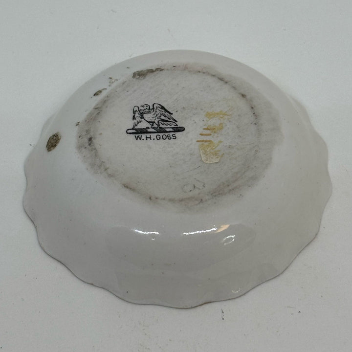 WH Goss CRESTED WARE TRINKET DISH Souvenir of CHRISTCHURCH