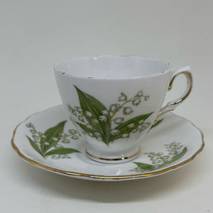 ROYAL VALE Vintage Bone China TEA CUP SET DUO, Pattern #7767