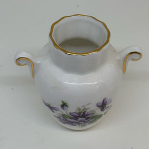 Vintage Collectable Aynsley Wild Violets BUD VASE