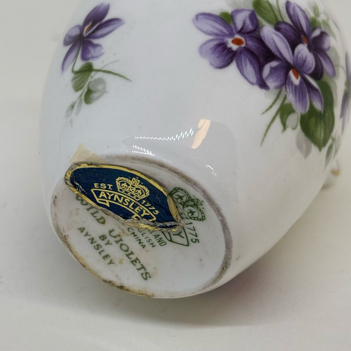 Vintage Collectable Aynsley Wild Violets BUD VASE