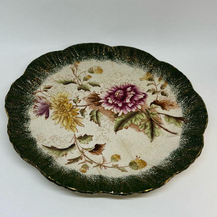 BARKERS & KENT Antique Chrysanthemum Gilded Plate