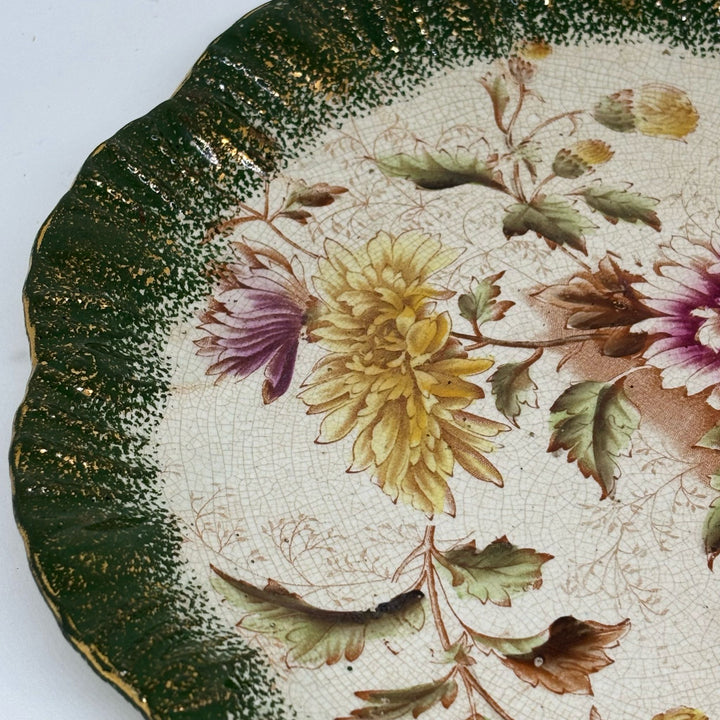 BARKERS & KENT Antique Chrysanthemum Gilded Plate
