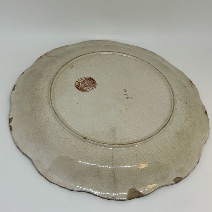 BARKERS & KENT Antique Chrysanthemum Gilded Plate