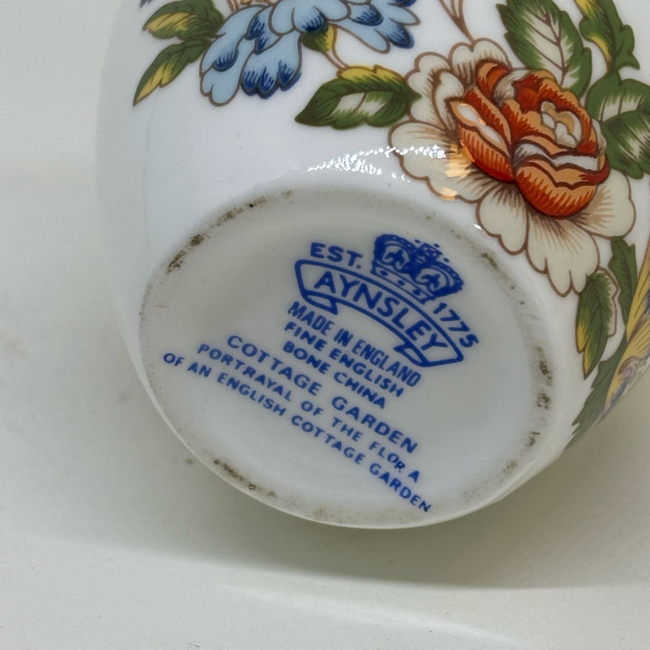 AYNSLEY Collectible Miniature Vase Cottage Garden