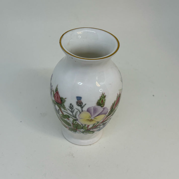 AYNSLEY Collectible Miniature Vase Wild Tudor