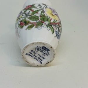AYNSLEY Collectible Miniature Vase Wild Tudor