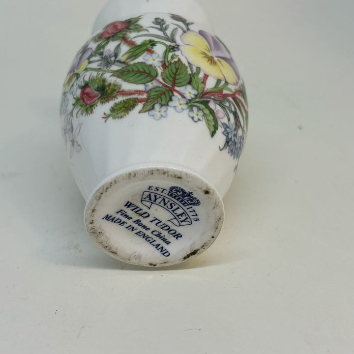 AYNSLEY Collectible Miniature Vase Wild Tudor